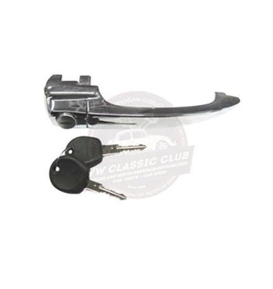 left exterior door handle with key for vw beetle 1100 1200 1955 1966 55 5598