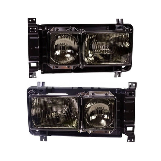 left square headlight smoke lens for vw t3 transporter 3 3653