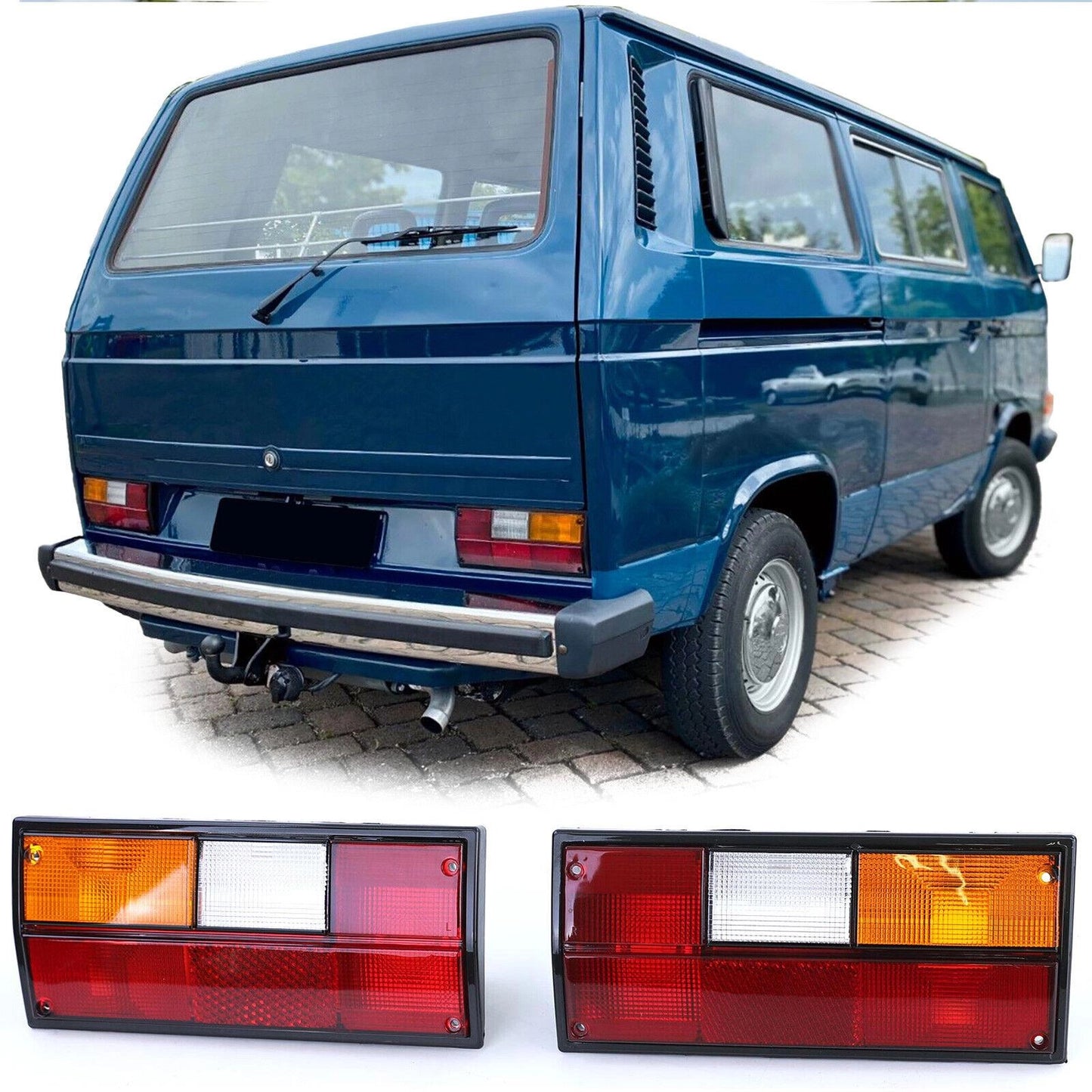 left tail light lens orange red for vw t2 t3 1979 1992 3 3051