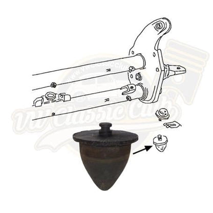 lower leaf spring bushing for vw t2 transporter 1968 1979 65 6577 s 7321
