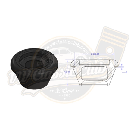 main wiring harness grommet for vw t2 and 1303 super beetle 3 3570 s 7097