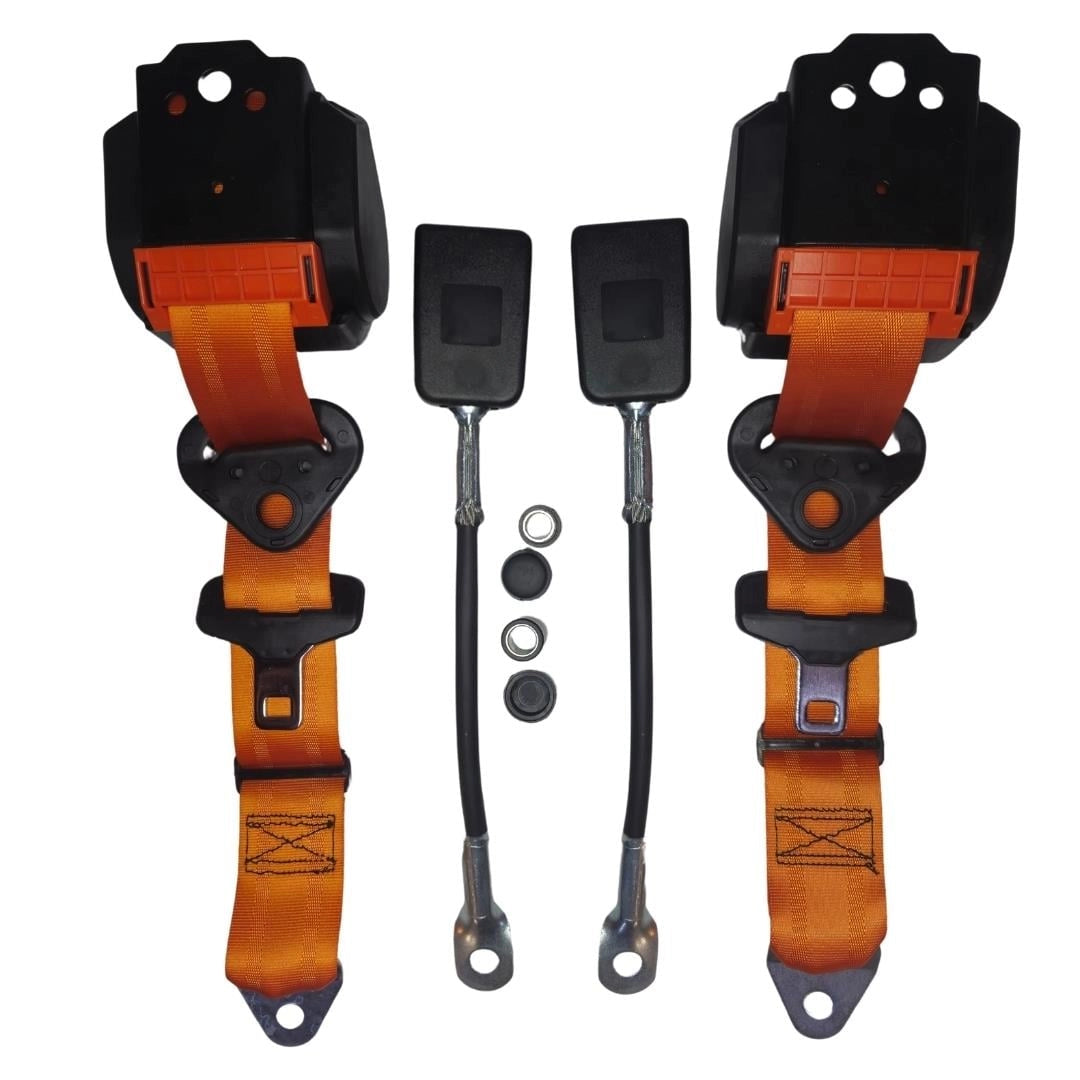 orange 3 point automatic seat belt kit for vw beetle 1300 1302 1303 4 4005