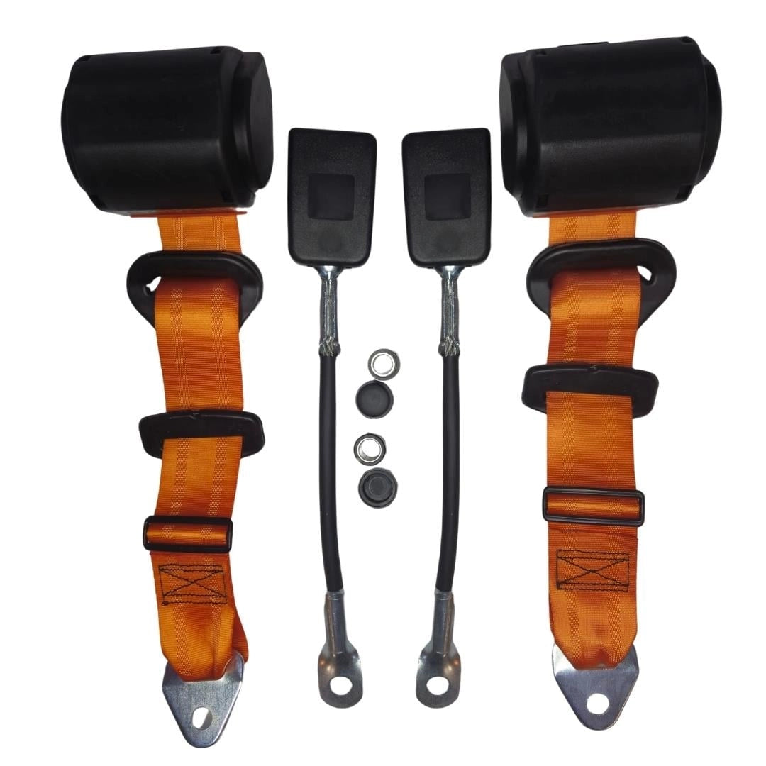 orange 3 point automatic seat belt kit for vw beetle 1300 1302 1303 4 4005