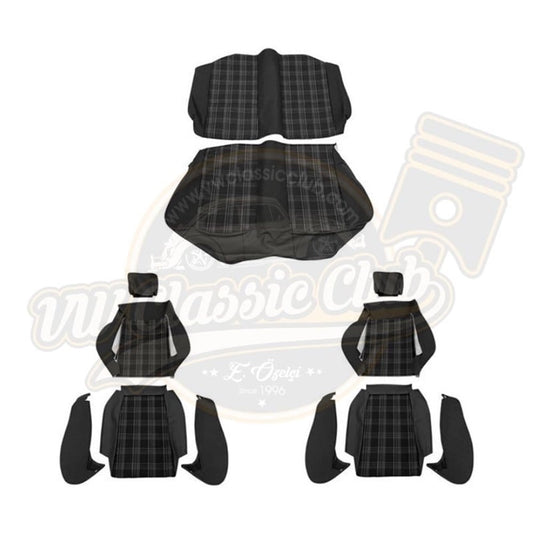orange striped seat cover for vw golf mk1 coupe 001720
