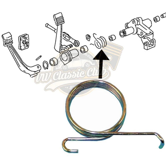pedal return spring for vw beetle 1300 1302 1303 and karmann ghia 35 3723 s 7242