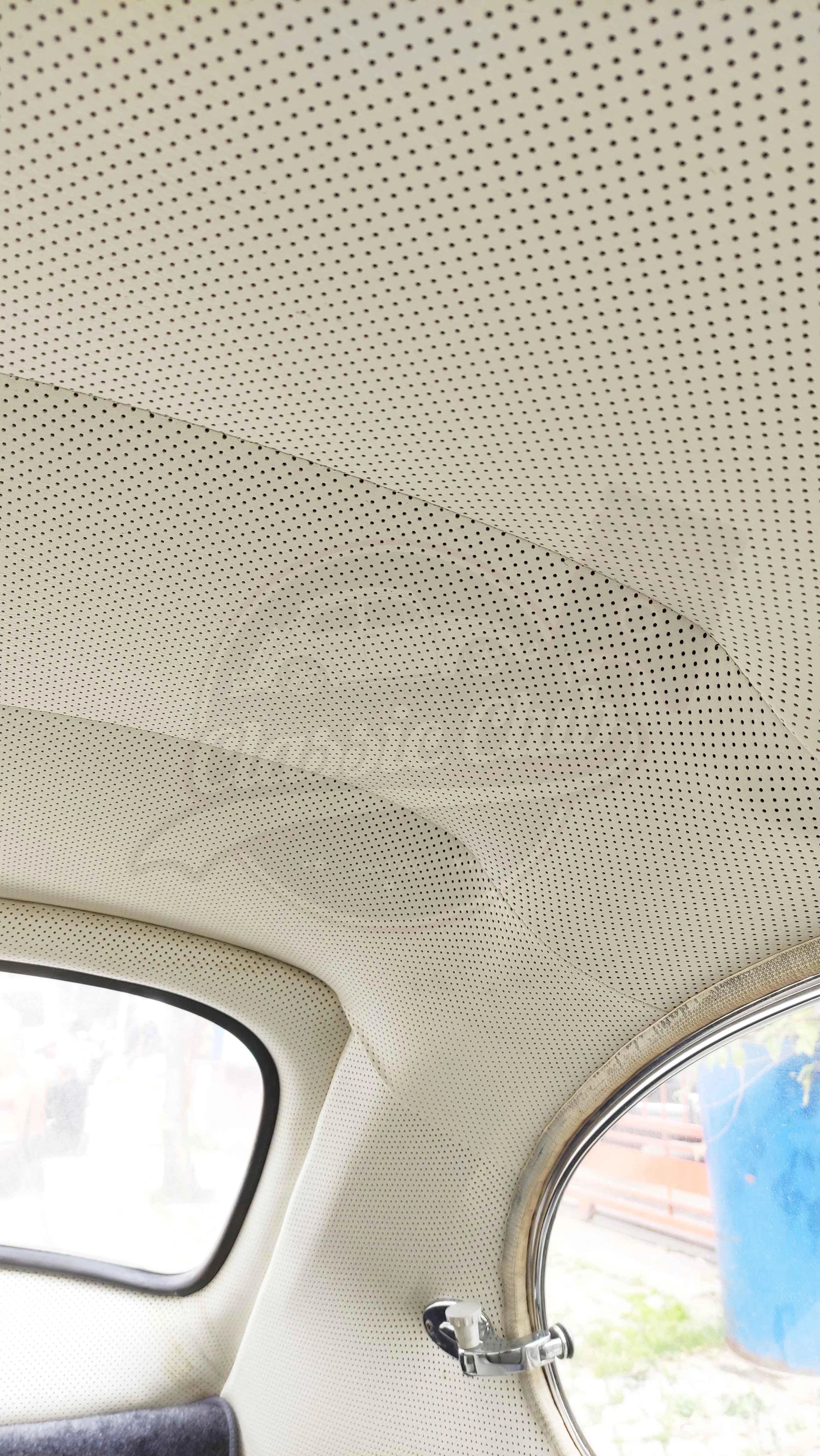 perforated cream headliner for vw beetle 1100 1200 1947 1967 3 3007