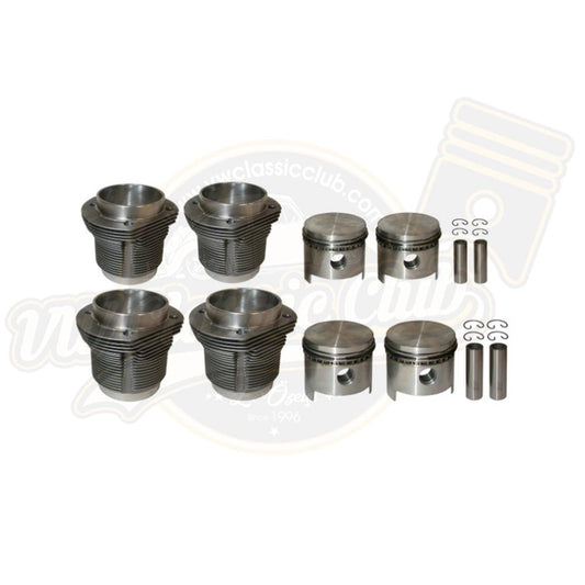 piston and cylinder set 77 00mm 69mm for 1300cc vw beetle and karmann ghia 6 663