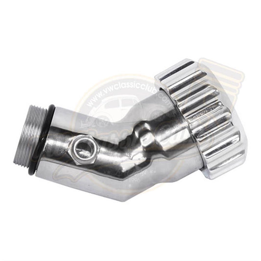 polished aluminum oil filler neck for classic vw beetle t1 t2 6 6359 o 0570
