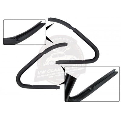 quarter window seal set for vw beetle 1100 1200 1955 1964 55 5556