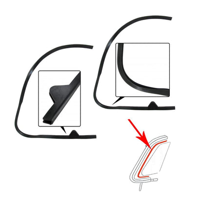 quarter window seal set for vw beetle 1100 1200 1955 1965 55 5687 s 7414