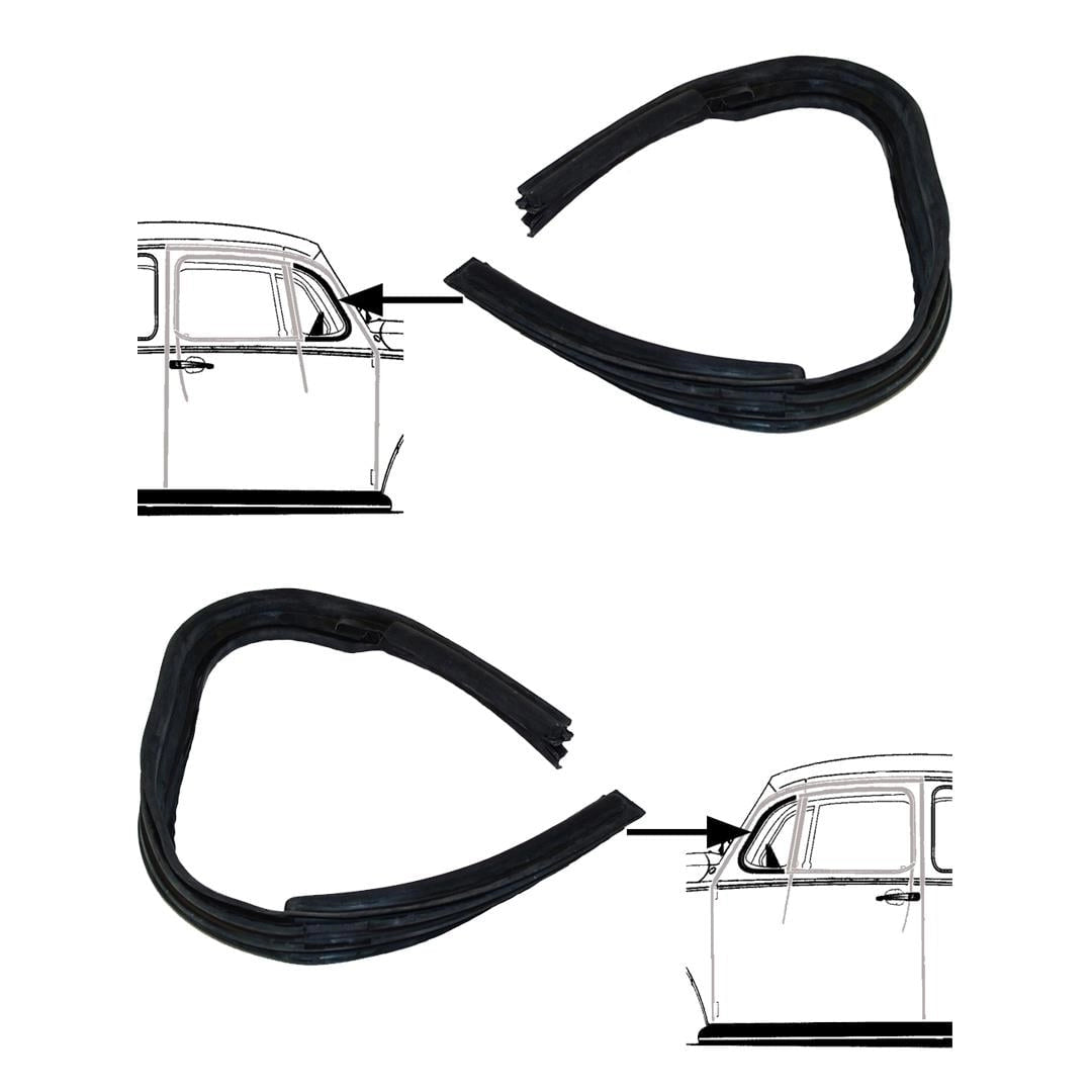 quarter window seal set for vw beetle 1300 1302 1303 1965 1979 55 5733 q 3006