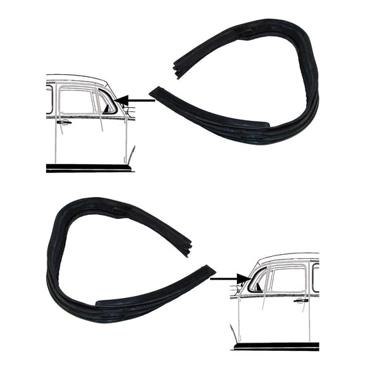 quarter window seal set for vw beetle 1300 1302 1303 1965 1979 55 5733 q 3006