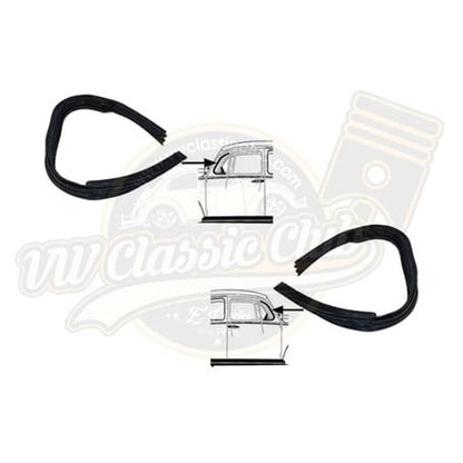quarter window seal set for vw beetle 1300 1302 1303 1965 1979 55 5733 q 3006