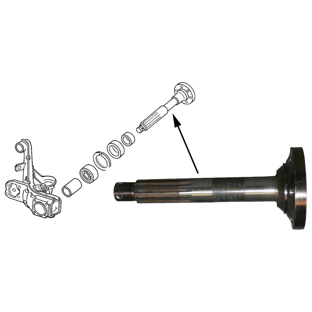 rear axle shaft for vw beetle 1967 1986 and karmann ghia 1968 1974 35 3575