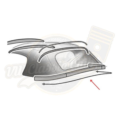 rear convertible top tension cable for vw beetle cabrio 1967 1979 5 5198