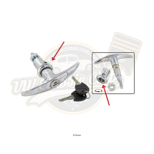 rear deck lid lock housing for vw beetle 1955 1964 55 5722 s 6890