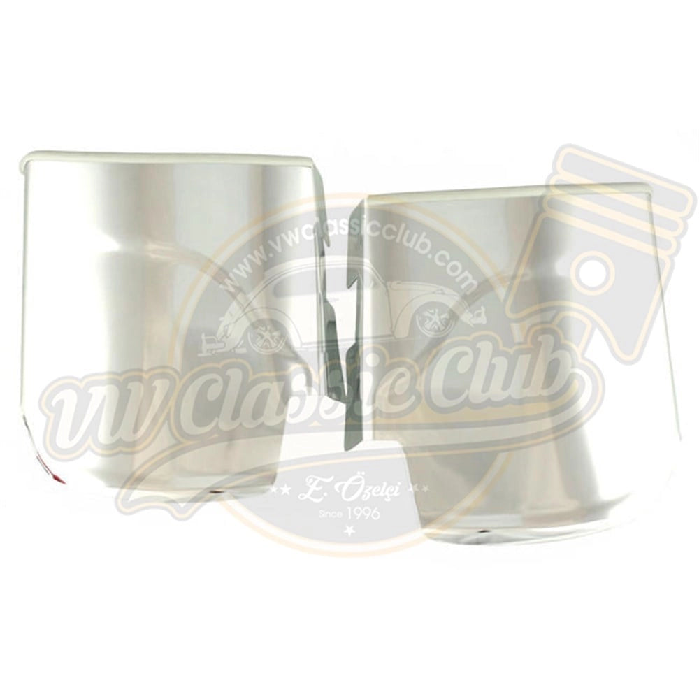 rear fender trim set chrome aluminum for vw beetle 1200 1300 1302 1303 1965 1975