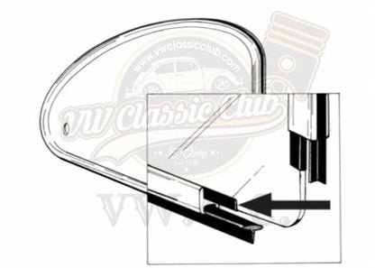 rear pop out window inner seal for vw beetle 1200 1300 1302 1303 25 2802
