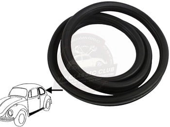 rear quarter window seal for vw beetle 1952 1964 25 2575 q 2061