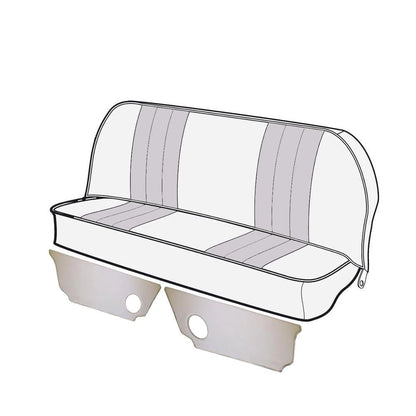 rear seat air vent cover set cream for vw beetle 1200 1300 1302 1303 4 4133