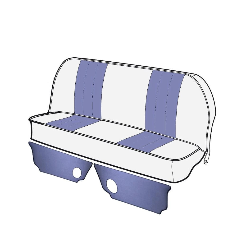 rear seat air vent cover set dark blue for vw beetle 1200 1303 4 4130
