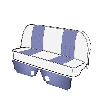 rear seat air vent cover set dark blue for vw beetle 1200 1303 4 4130