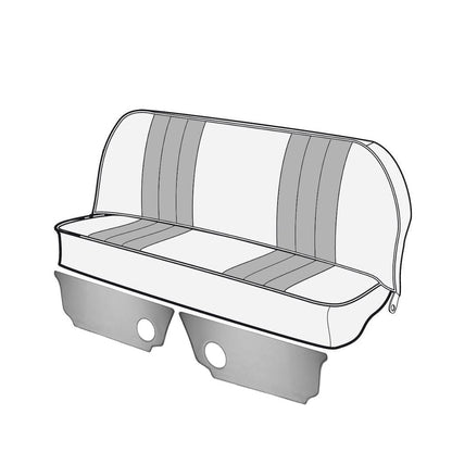 rear seat air vent grille set grey for vw beetle 1200 1300 1302 1303 4 4124
