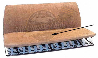 rear seat bottom pad for vw beetle 1100 and 1200 1956 1964 4 4478