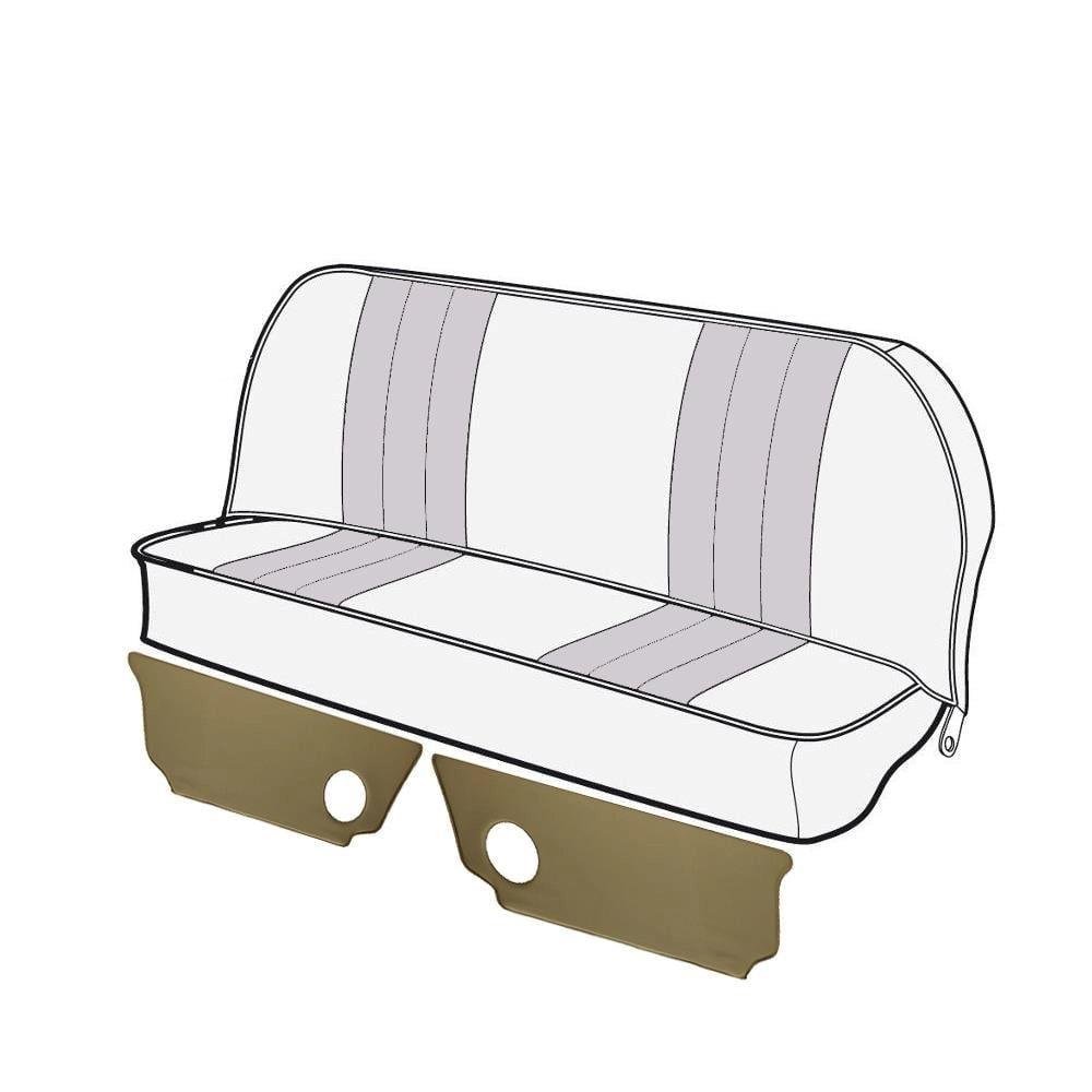 rear seat ventilation grille set beige for vw beetle 1200 1300 1302 1303 4 4128