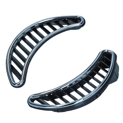 rear side air ventilation grille chrome black set for vw beetle 1300 1303 25 318