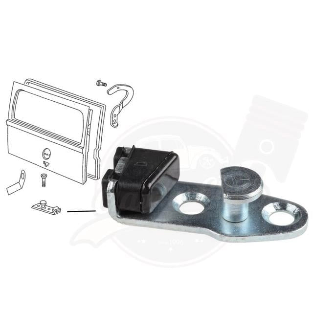 rear tailgate lock striker plate for vw t2 1971 1979 55 5614 s 6946