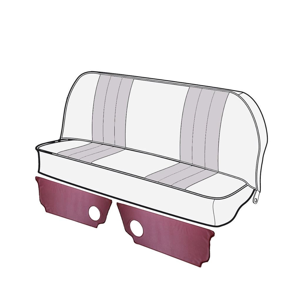 rear under seat air vent cover set maroon for vw beetle 1200 1303 4 4131