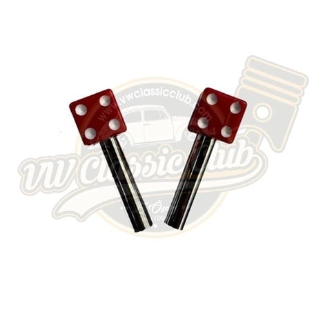 red dice door handle button set for vw beetle t2 karmann ghia variant 55 5748