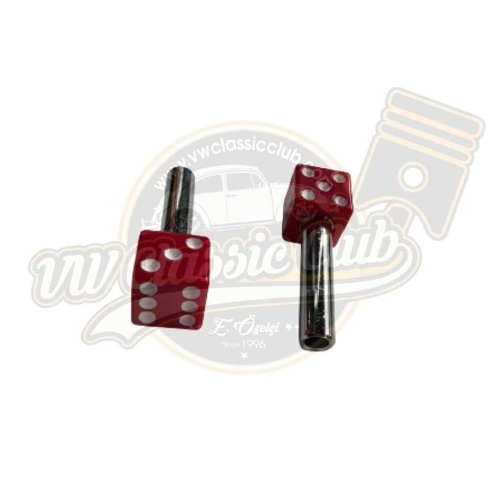 red dice door handle button set for vw beetle t2 karmann ghia variant 55 5748