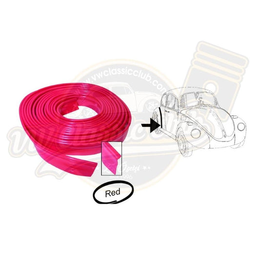 red fender piping set for classic vw beetle 1100 1303 1955 1979 25 2647 d
