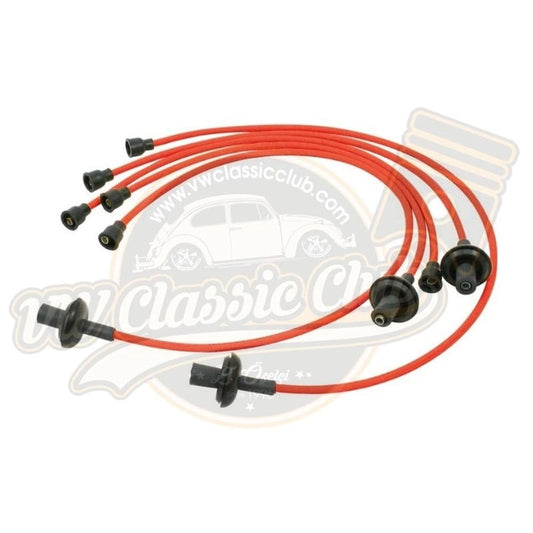 red spark plug wire set for vw beetle t1 t2 karmann ghia 6 6362 o 0566