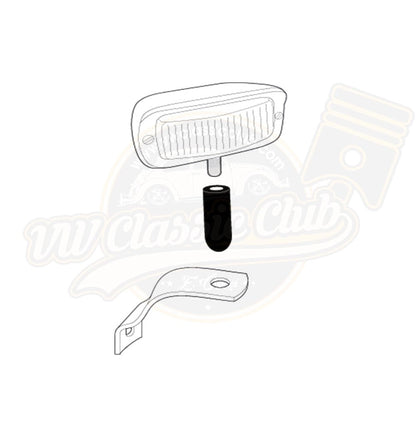 reverse light mounting seal for vw beetle 1200 3 3242 s 7092