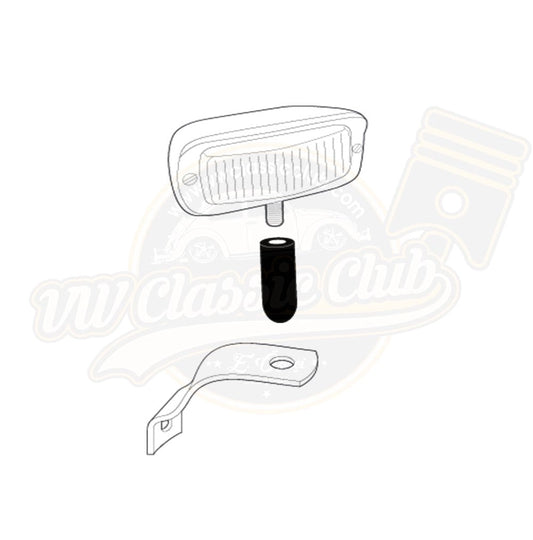 reverse light mounting seal for vw beetle 1200 3 3242 s 7092
