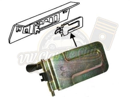 right heater side vent flap for vw beetle 1200 1300 1302 1303 1967 1979 4 4769