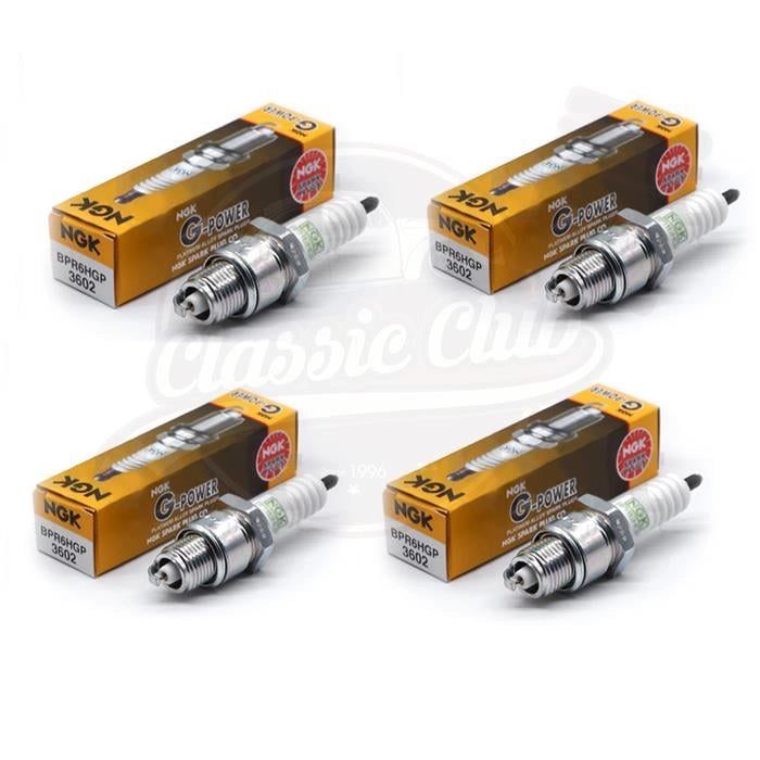 short reach spark plug set bpr6hgp for classic vw beetle t1 t2 karmann 3 3119