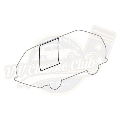 sliding door dust seal right side for vw t3 1979 1992 25 3213
