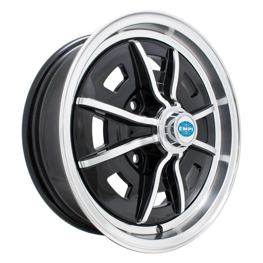 sprint star wheels 5x15 inch black chrome set 4x130 for classic vw 7 7034