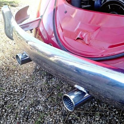 stainless steel exhaust tip set 250mm for vw beetle and karmann ghia 6 6699
