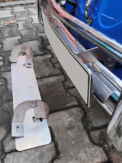 stainless steel front license plate holder for vw beetle 1950 1964 4 4126