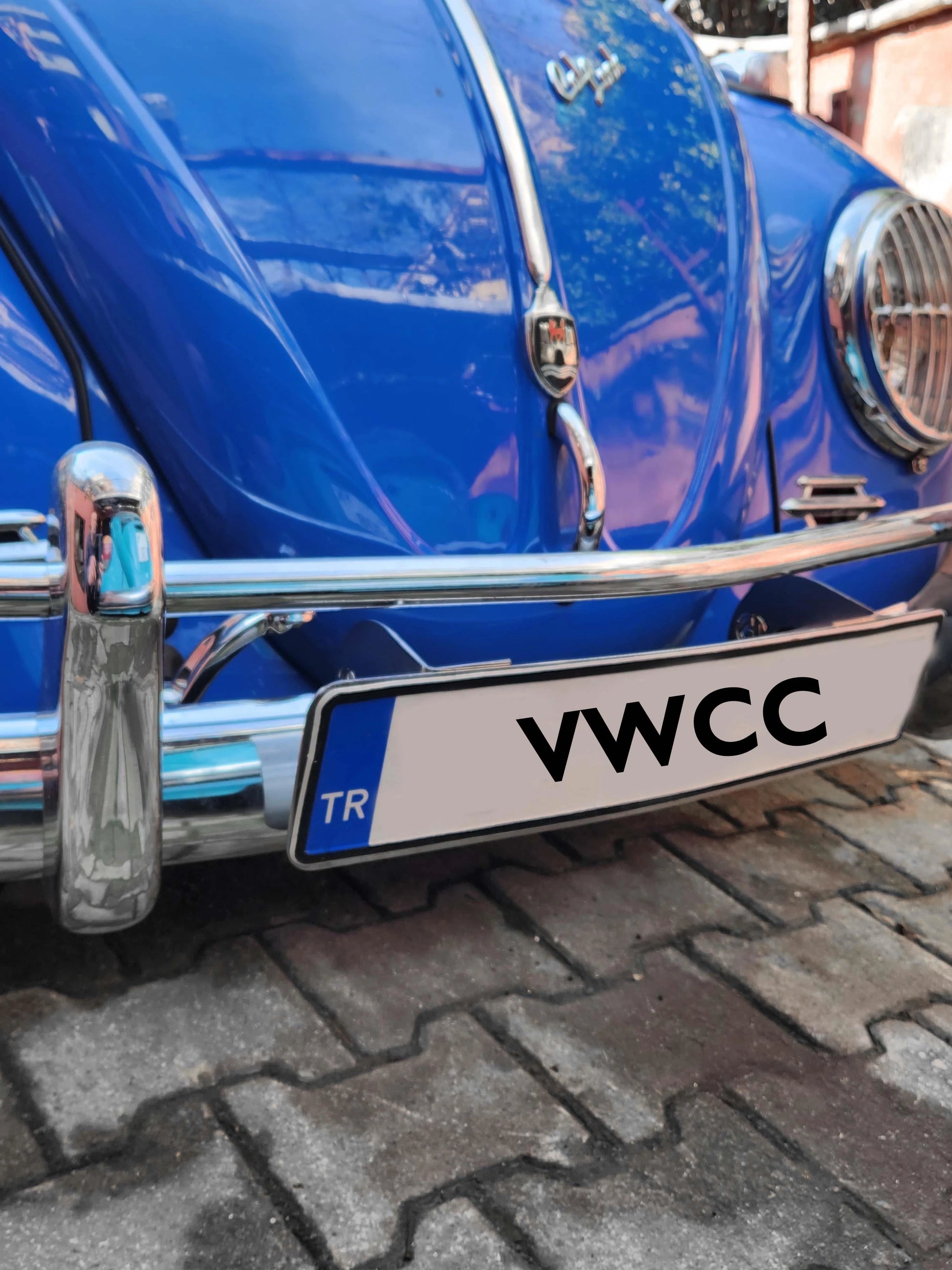 stainless steel front license plate holder for vw beetle 1950 1964 4 4126