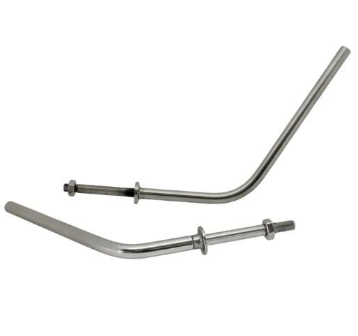 stainless steel mirror arms set for vw t1 transporter 1953 1967 25 2863 s 7077