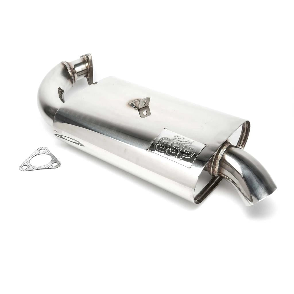 stainless steel mondo muffler exhaust for vw beetle and t1 transporter 6 6368