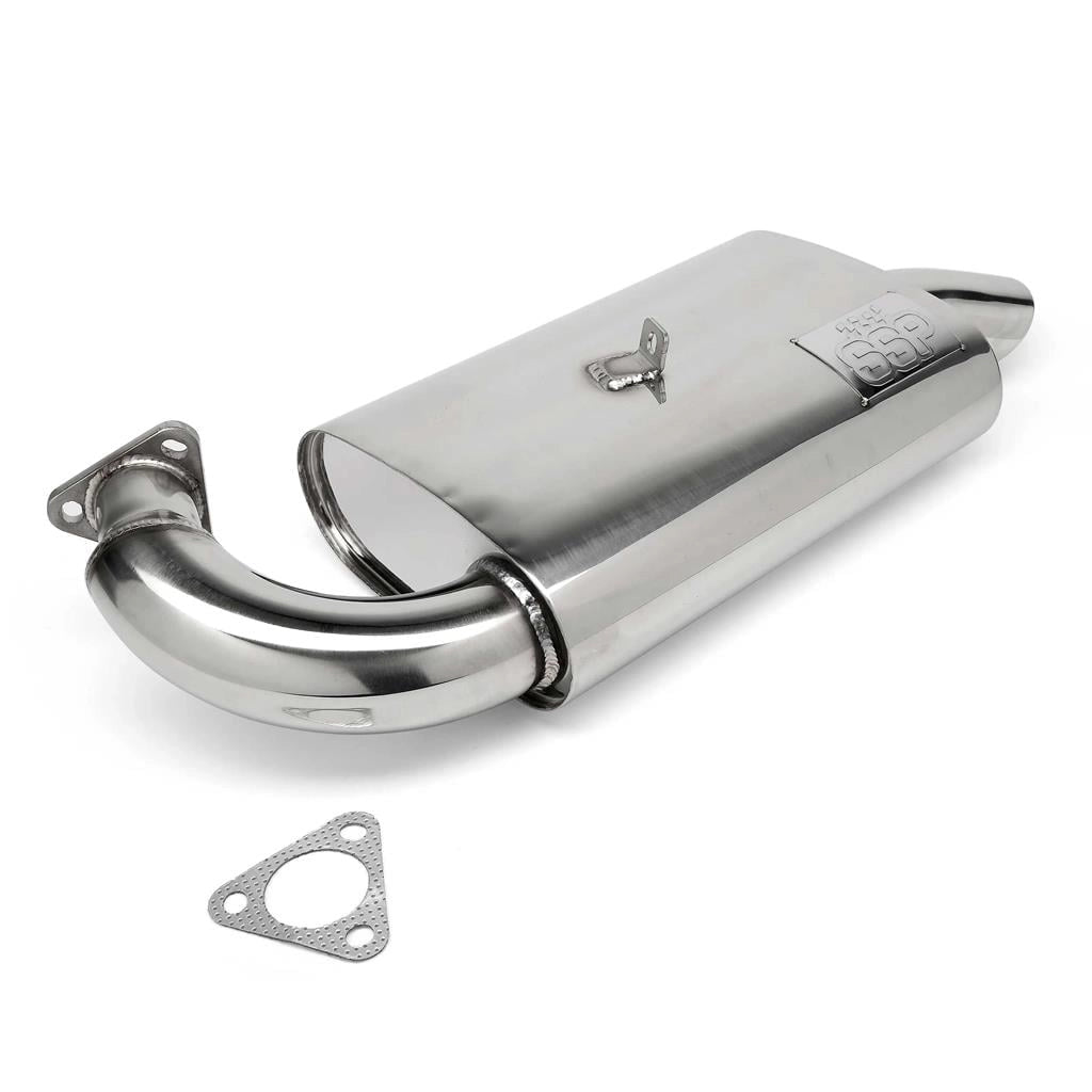 stainless steel mondo muffler exhaust for vw beetle and t1 transporter 6 6368