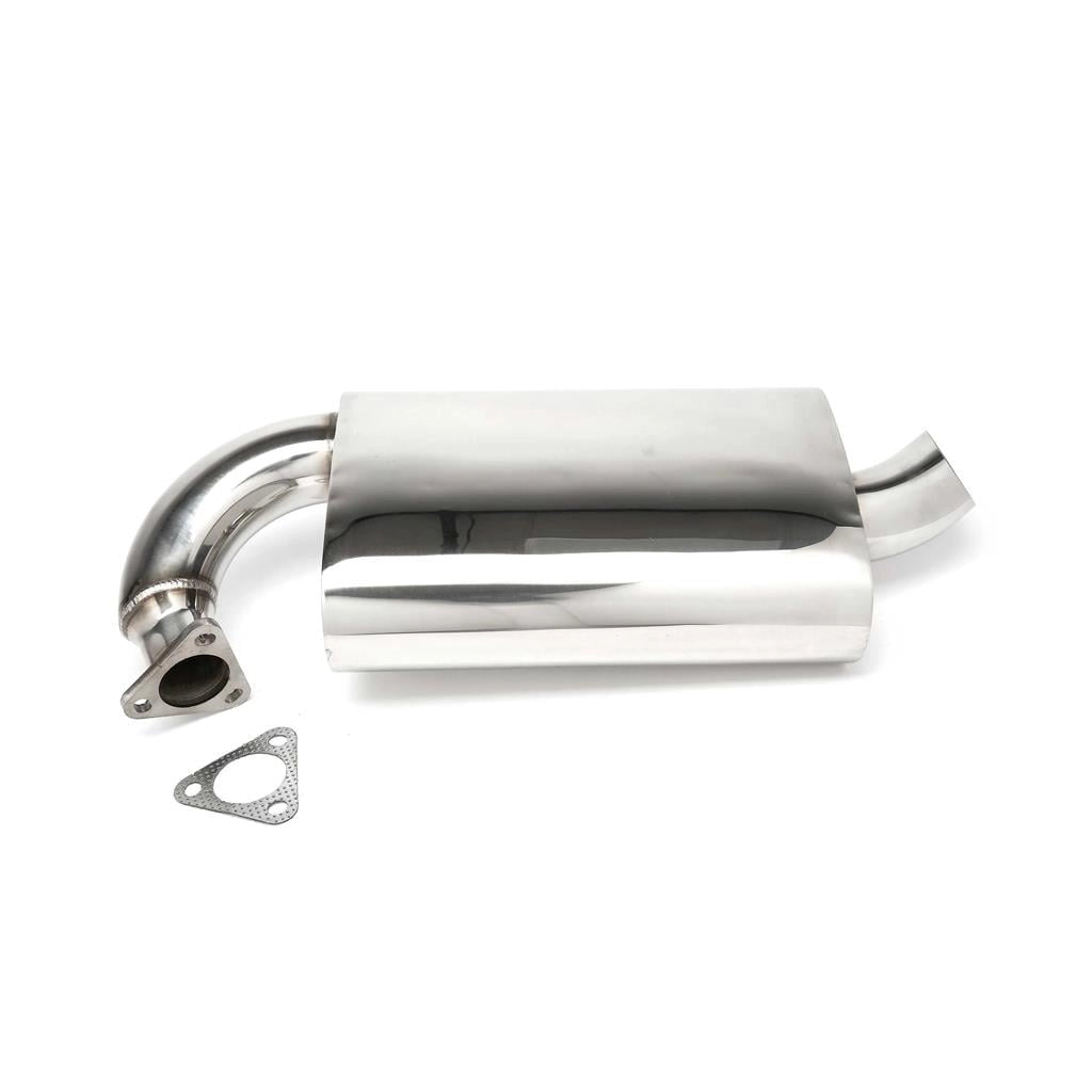 stainless steel mondo muffler exhaust for vw beetle and t1 transporter 6 6368