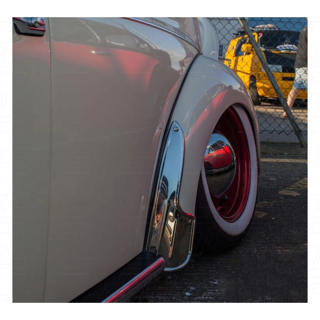 stainless steel rear fender stone guards for vw beetle 1100 1200 1958 1967 25 28